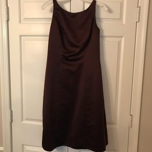 David’s Bridal cocktail dress w ivory sash